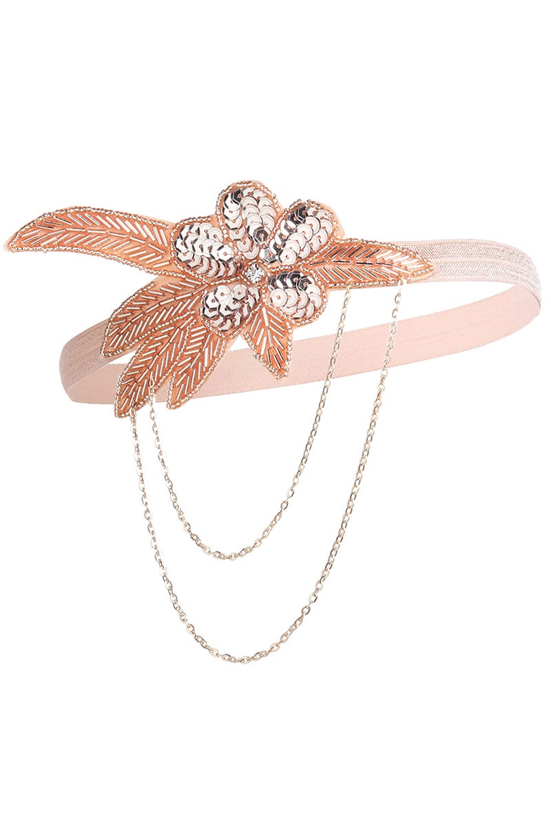 BABEYOND 1920s Flapper Headband Crystal Great Gatsby Headpiece Vintage 20s Flapper Gatsby Accessories (Style-3) - Image 3